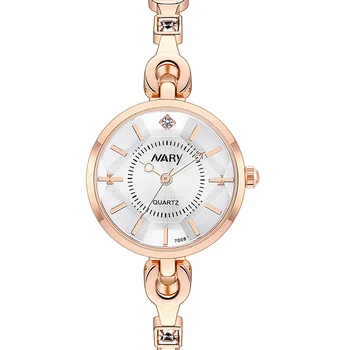 Водонепроницаемые часы с модной застежкой для женщин, роскошные женские часы из розового золота, женские кварцевые наручные часы Relogio Femininojavascript:  5