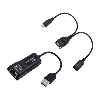 1 Комплект адаптера USB 2.0 к RJ45 с Mirco OTG для Amazon Fire TV 3 или Stick GEN 2  5