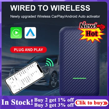 НОВЫЙ беспроводной адаптер CarlinKit 4.0 Apple Car Play CarPlay Player + коробка Android Auto Dongle Беспроводные автомобильные аксессуары для Android Auto  5