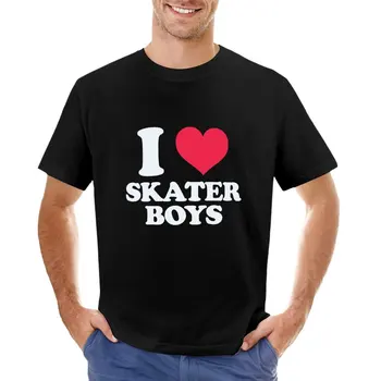 I Love Heart Skater Boys y2k fashion 2000s Винтажная Эстетическая футболка new edition, футболка на заказ, футболки для мужчин  5