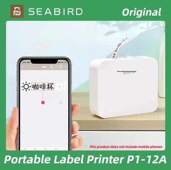 Принтер этикеток Seabird Мини портативный Bluetooth-производитель этикеток Термопринтер этикеток Карманный принтер для управления материалами Машина для печати наклеек  5