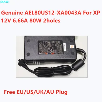 Подлинный XP AEL80US12-XA0043A 12V 6.66A 80W 2 отверстия 2PIN AEL80US12 Адаптер Переменного Тока Для Зарядного Устройства  1