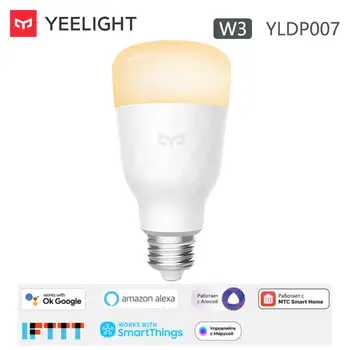 Yeelight W3 YLDP007 Умная светодиодная лампа с Регулируемой Яркостью E27 2700K 900lm 8W 100-240 В Wifi Приложение Голосовое Управление работа с Alexa Google Home Mijia  10