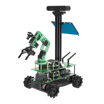 Rosmaster X3 Plus ROS AI Робот для программирования на Python с роботизированной рукой Moveit с 6 функциями для Jetson NANO / Xavier NX / TX2 NX / RaspberryPi 4B  5