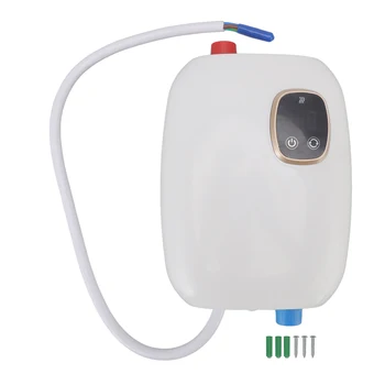 Небольшой водонагреватель с интеллектуальным чипом контроля температуры, электрический водонагреватель мощностью 5500 Вт, защита от протечек для больниц  10