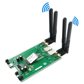 M.2 NGFF 3G/ 4G / 5G Модуль B Ключ к сетевому адаптеру USB3.0 Riser Board Слот для двух SIM-карт DC / TYPE-C Вспомогательный источник питания с антенной 4  10