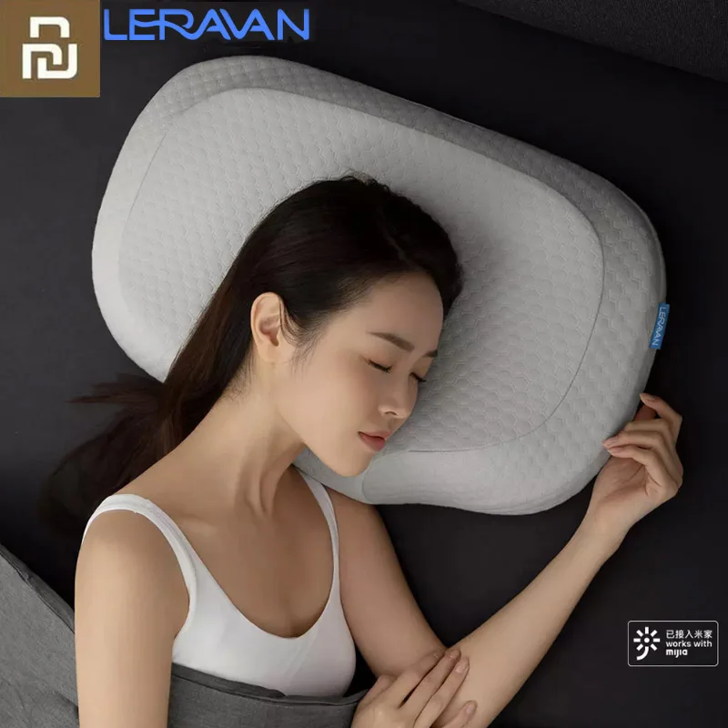 Умный массажер для шеи LERAVAN AI Подушка для сна Многофункциональная подушка безопасности Электрический массаж Работает с приложением Mijia