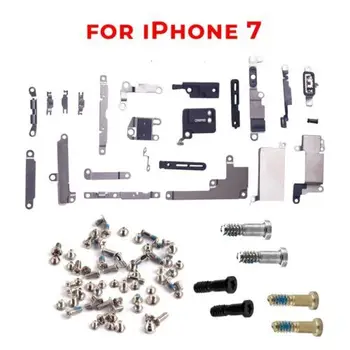 Полный комплект металлических щитков, удерживающих кронштейны и винты для iPhone 7/8 / 7plus /8Plus Держатель кронштейна Защитная пластина + винты  2
