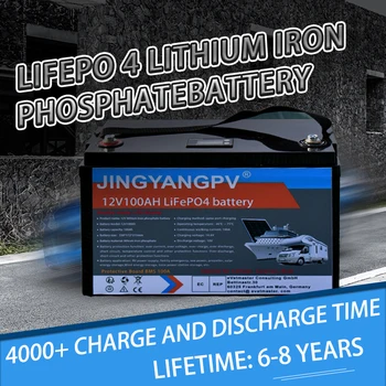НОВЫЙ Аккумулятор Lifepo4 12V 200AH 100AH Встроенный Аккумулятор BMS 100% Емкости Для Инвертора RV EV Golf Cart Vans Cell  3