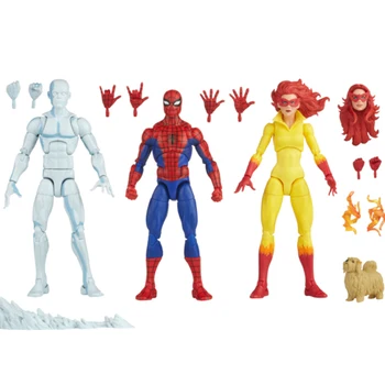 Marvel Legends Человек-паук, Айсмен, Огненная звезда, Человек-паук и Его удивительные друзья, 6 