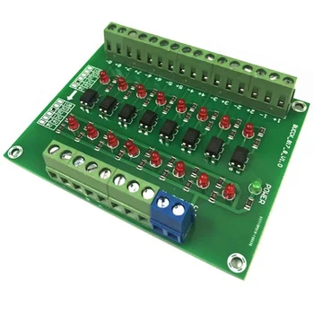 1ШТ DST-1R8P-N 8-канальный оптрон с модулем изоляции от 24 В до 5 В Плата преобразования уровня сигнала ПЛК для Arduino  10