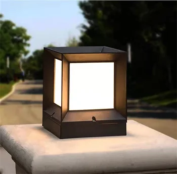 TEMAR Outdoor Solar Cube Light Светодиодные водонепроницаемые светильники на столбах для дома, сада и двора  5