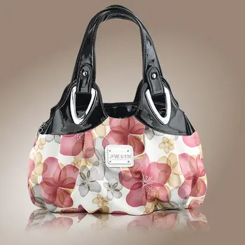 Женская сумка из искусственной кожи 2021, винтажные сумки с цветами для женщин, большие сумки через плечо, сумка-мессенджер PT676  5