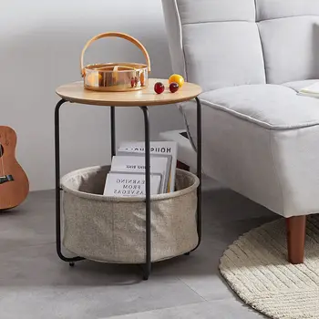 Современный минималистичный журнальный столик гостиная небольшой круглый журнальный столик угловая спальня прикроватный диван напольная мебель sehpa XYCT  5