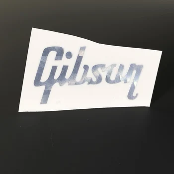 Водная горка толщиной 0,1 мм GiB Decal Наклейка с логотипом Guitar Peghead Серебристая  5