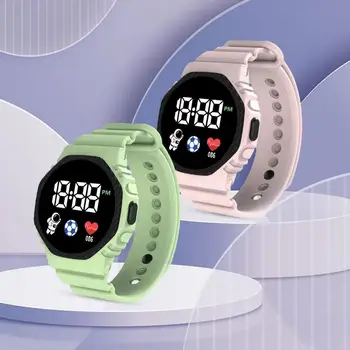 Цифровые часы Стильные мужские женские светодиодные цифровые часы Spaceman, ударопрочные, водонепроницаемые цифровые наручные часы для жизни  5