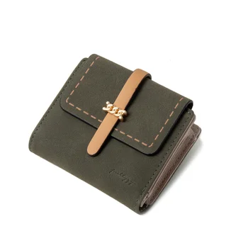 Притти новый кошелек, женский короткий модный кошелек с простой пряжкой, матовый кошелек zero wallet  5