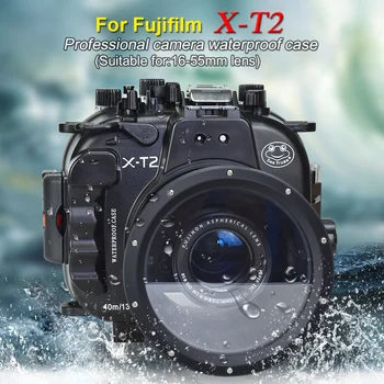 40 М 130 футов Водонепроницаемый Подводный Корпус Камера Дайвинг Чехол для Fujifilm XT2 FUJI X-T2 Fujifilm XF 16-55 мм F2.8 R LM WR Чехол Cove  10