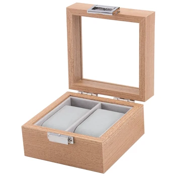 Коробка для мужских и женских часов с 2 сетками, коробка для хранения часов, витрина для часов, подставка для хранения ювелирных изделий, подарочная коробка  5