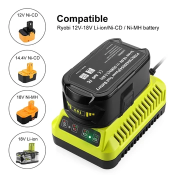 Batterie au Lithium pour Ryobi,18V,6800mAh,haute capacité,pour ONE+P102 P103 P104 P105 P107,outils électriques sans fil+chargeur  4