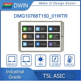 Разрешение 15,0 дюймов 1024* 768 пикселей, 16,7 Млн Цветов IPS-TFT-LCD С Широким Углом обзора И Конформным покрытием DMG10768T150_01W  10