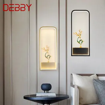 Современный настенный светильник DEBBY, светодиодный Винтажный латунный креативный бра с оленем для домашнего декора гостиной спальни  10