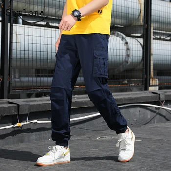 Последние мужские модные брюки в азиатском стиле 2021 года Повседневные узкие прямые Рваные брюки в стиле хип-хоп Для отдыха с карманом на молнии Брюки-карандаш  5
