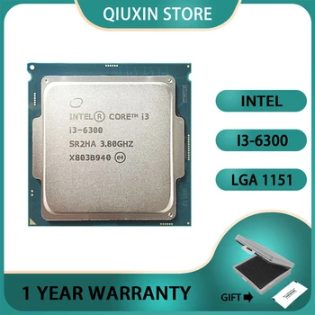 Процессор 3,8 ГГц Двухъядерный Четырехпоточный процессор LGA 1151 Intel Core i3-6300 i3 6300 Processor 4M 51W  10