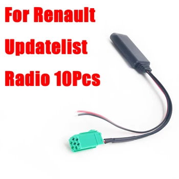 Biurlink 10шт Автомобильное Радио Bluetooth AUX Адаптер Аудиокабель Mini ISO 6PIN Разъем для Renault Update-list Стерео  2