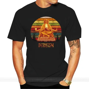 The Big Lebowski Buddha Dudeism Винтажная футболка хлопчатобумажная футболка мужская летняя модная футболка европейского размера  5