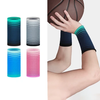 Спортивный браслет, компрессионный защитный нейлоновый трикотаж, спортивные повязки для баскетбола, волейбола, фитнеса, поднятия тяжестей.  4
