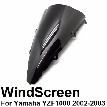 Отражатель Ветра Мотоцикла Для Yamaha YZF1000 R1 2002 2003 Лобовое Стекло WindScreen Double Bubble 02 03 CC RR YZFR1 YZF 1000 R1  0