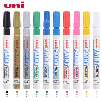 6шт UNI Marker Paint Pen PX-21 Fine Head Wedding Signature Pen, ручка для подкраски, ручка для граффити в слове, перманентный маркер  4