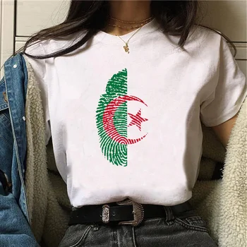 Алжир, топовая женская уличная одежда, футболка с графической мангой, женская уличная одежда, японская одежда  3