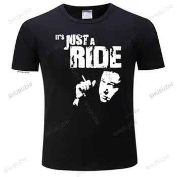 Футболка Bill Hicks Inspired Just A Ride Из хлопка Премиум-класса, Топы Relentless Sane Man, Camisetas Hombre, Модная Уличная футболка  2