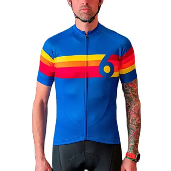Twin Six 2023 Новые Летние Мужские Велосипедные майки синего цвета с коротким рукавом, футболки Pro Team Bicycle Performance, топ Ciclismo Maillot Hombre.  5