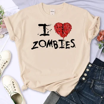женская футболка the Walking Dead, дизайнерская футболка с японской мангой, женская забавная одежда  1