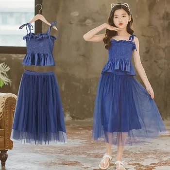 2023, Корейская летняя детская одежда для девочек, футболки с короткими рукавами, топы и шорты, костюм из 2 предметов, платья для маленьких девочек, комплекты для девочек  10