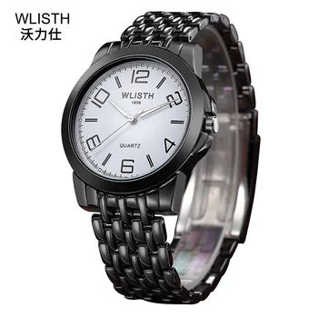 Мужские часы Деловые часы WLISTH Топовый Люксовый бренд Кварцевые наручные часы из военной стали Водонепроницаемые мужские часы Relogio Masculino  10