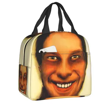 Женская сумка для ланча Aphex Twin с тепловой изоляцией, переносной контейнер для ланча, коробка для работы, учебы, путешествий, Многофункциональные сумки-тоут для продуктов  5