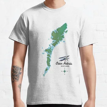 Внешние Гебриды, карта Шотландии, футболка, мужская одежда, мужские графические футболки, одежда для больших и высоких мужчин, мужская одежда  5