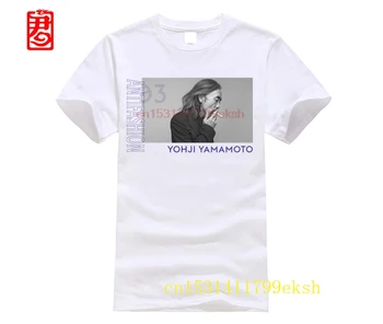 Yohji Yamamoto Классическая футболка Летняя черная футболка Одежда Популярная рубашка Хлопковые футболки Удивительные Уникальные мужские топы с коротким рукавом  5