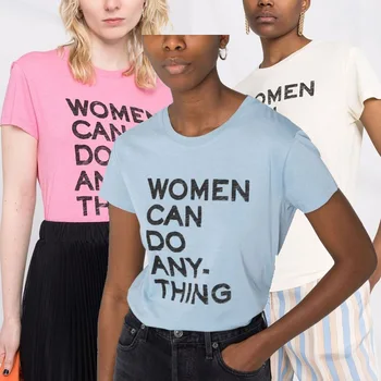 Женские футболки с круглым вырезом и буквенным принтом, простые футболки с коротким рукавом, 3 цвета, лето 2022 г.  1