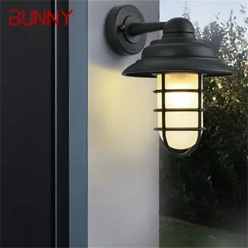 · Уличные настенные светильники BUNNY в стиле ретро, классическое светодиодное освещение, водонепроницаемые бра IP65 для дома, виллы на крыльце  5