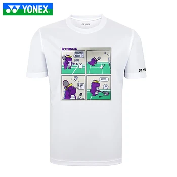 оригинальный топ YONEX с коротким рукавом из джерси спортивная одежда спортивная одежда одежда для бадминтона 115151 футболка для мужчин и женщин  5