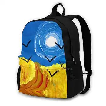 Школьные сумки Nine Black Birds для девочек-подростков, сумки для ноутбука, дорожные сумки I Can 4, Айзек Айзек Слэгл, ручная роспись, искусство аутизма от Айзека  5