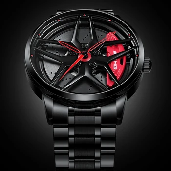 SVJ 3D Мужские часы, Оправа, Часовая Втулка, Спортивные часы на заказ, Водонепроницаемые Креативные мужские Часы, мужские наручные Часы с колесом, Часы  5
