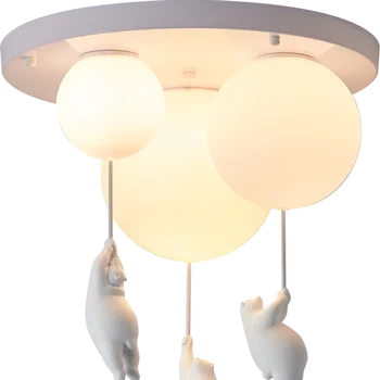 Светильник для детской комнаты Creative Bear 2023 Мультяшная люстра для детской комнаты, потолочный светильник для спальни  3