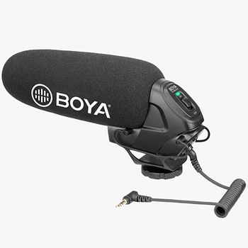 BOYA BM3030 Конденсаторный Микрофон На Камеру Микрофон Проводной 3,5 мм Студийный Звукозаписывающий Для Canon Профессиональный Микрофон Youtube  4