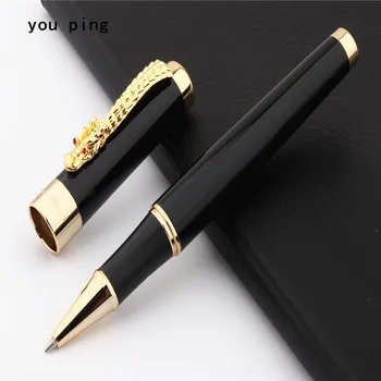 Роскошная высококачественная ручка-роллер Jinhao1200 Black Dragon с деловым офисным пером среднего размера, новая  5